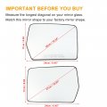 Uxcell 1 Pair Car Driver Passenger Side Mirror Glass Replacement W Backing Plate Ford F-150 F150 2004-2014 For Lincoln Mark Lt