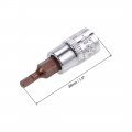 Uxcell 5pcs 1 4 Drive X H4 4mm Hex Bit Socket S2 Steel Bits Cr-v Sockets 38mm Length Use With Ratchet Wrench Slide Bar