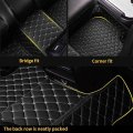 Fopxro Custom Making Car Floor Mats For 90 Model Luxury Leather All Weather Waterproof Anti-skid Full Coverage Liners White