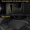 Fopxro Custom Making Car Floor Mats For 90 Model Luxury Leather All Weather Waterproof Anti-skid Full Coverage Liners White
