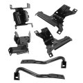 6pcs Front Bumper Bracket For 2007-2013 Gmc Sierra Chevy Chevrolet Silverado 1500 2500 3500 Outer Inner Support Steel Powder