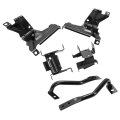 6pcs Front Bumper Bracket For 2007-2013 Gmc Sierra Chevy Chevrolet Silverado 1500 2500 3500 Outer Inner Support Steel Powder