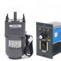 Ac 110v 15w Electric Single-phase Motor Gear Speed Controller 0-27rpm Variable Adjustable Governor Geared High Torque Reducer