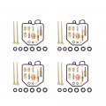 Labwork 4-pack Carburetor Carb Repair Kits Replacement For Honda Cb900c Cb1000c Cb900f 1980-1983 