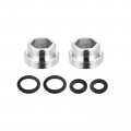 Faucet Adapter 2pcs M18mmx4 5mm Male Thread To M22mmx6 Brass Tap Aerator Connector For Kitchen Bathroom Sink 