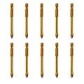 10 Piece 6mm 1 4 In Masonry Drill Bit Set Tungsten Carbide Tip Concrete Bits For Tile Brick Plastic Wood Glass And Ceramic 