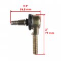 Caltric 2 Tie Rod End Kit Compatible With Yamaha Kodiak 400 Yfm400 2wd 2000 2001