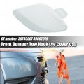 Acropix Silver Tone Car Front Right Bumper Tow Hook Eye Cap Cover Replacement Fit For Volvo S60 2011-2013 No 39802519 Pack Of 1