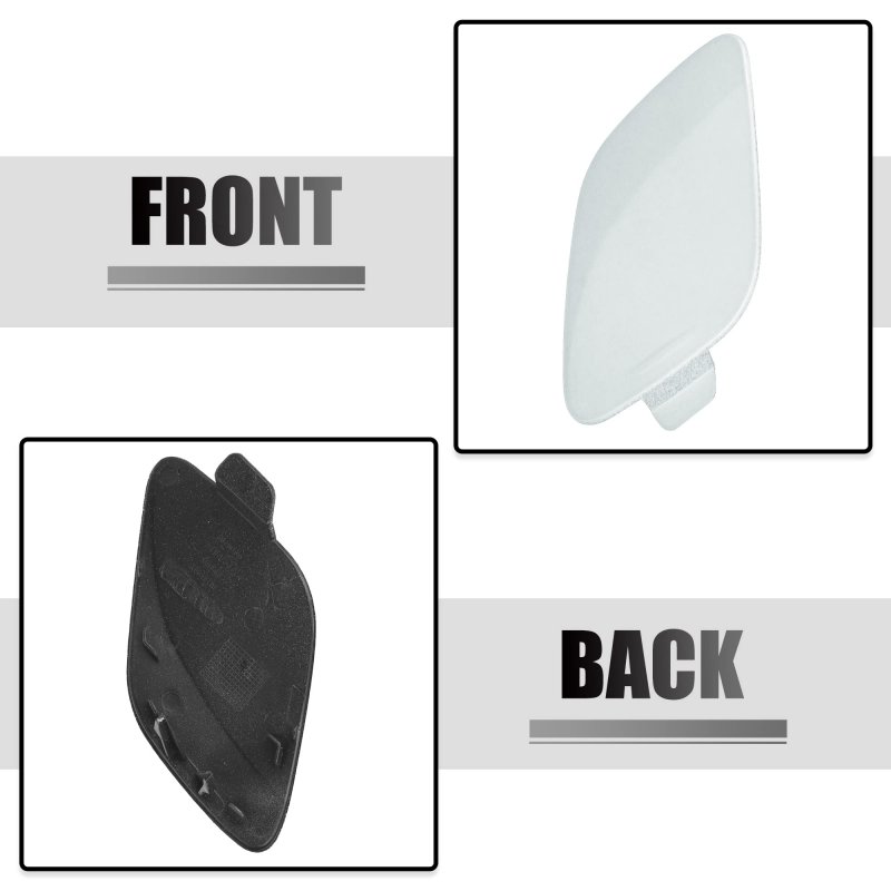 Acropix Silver Tone Car Front Right Bumper Tow Hook Eye Cap Cover Replacement Fit For Volvo S60 2011-2013 No 39802519 Pack Of 1
