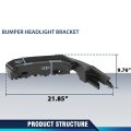 Front Bumper Bracket Headlight Support Pair For Jeep Grand Cherokee 3 6l 5 7l 2014 2018 Black Part 68223469aa 68223470aa