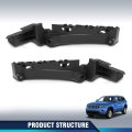 Front Bumper Bracket Headlight Support Pair For Jeep Grand Cherokee 3 6l 5 7l 2014 2018 Black Part 68223469aa 68223470aa