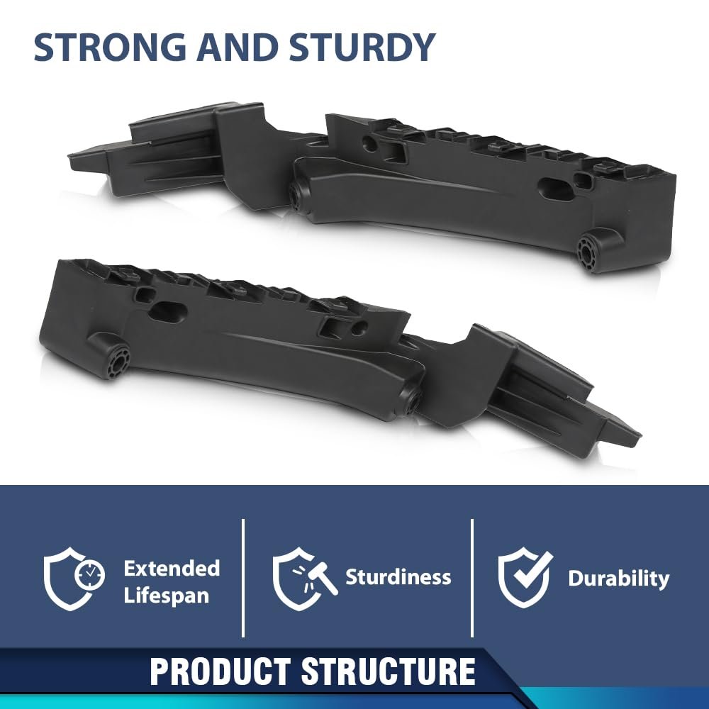 Front Bumper Bracket Headlight Support Pair For Jeep Grand Cherokee 3 6l 5 7l 2014 2018 Black Part 68223469aa 68223470aa