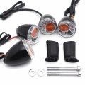 Httmt- Front Rear Both Side Clear Led Running Brake Turn Signal Glossy Black Indicator Light For H-d Xl 883 1200 92-17 P N