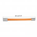 Uxcell Foaming Extension Tube Faucet Lengthen Extender Sink Drain Bathroom Flexible Water Hose Adapter Orange 20cm