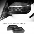 Qiilu Door Mirror Covers Carbon Fiber Side Cover Caps Rearview Exterior Accessories Replacement For Maserati Quattroporte