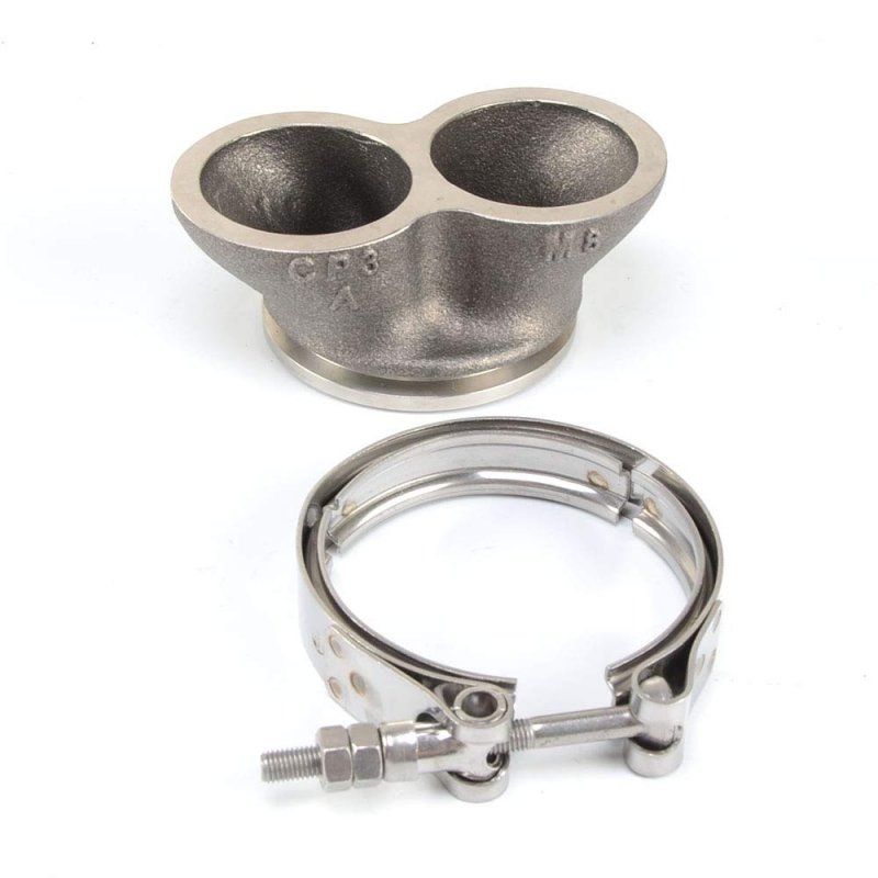 813444-0001 Turbine Inlet Adapter To V Band Twin Scroll Housings Gt30 35 3 In Diameter With Clamp