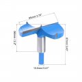 Uxcell Forstner Drill Bits 95mm Tungsten Carbide Wood Hole Saw Auger Opener Woodworking Hinge Drilling Boring Bit Cutter Blue