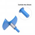 Uxcell Forstner Drill Bits 95mm Tungsten Carbide Wood Hole Saw Auger Opener Woodworking Hinge Drilling Boring Bit Cutter Blue