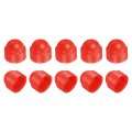 Nut Protection Cap 10pcs M12x19x23mm Plastic Hexagonal Screw Dome Acorn Hex Head Bolt Covers Waterproof Decorative Caps Red 