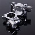 Smt Moto- Chrome 7 8 22mm Motorcycle Handlebar 10mm Mirror Thread Mount Holder Clamp Adaptor 
