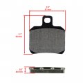 Caltric Rear Brake Pads Compatible With Ducati 796 Hypermotard Monster Abs 2010 2011 2012 2013