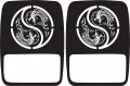 Jeeptails Dragons Yin Yang Tail Light Covers Non-led For Jeep Gladiator Black 1 Pair 