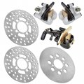 Caltric Front And Rear Brake Discs With Calipers Compatible Yamaha Warrior 350 Yfm350x 1989 