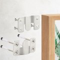 16pcs Stainless Steel Interlock Hanging Buckle Flush Concealed Mount Brackets Z Clip Bracket Mountain For Picture Display Art