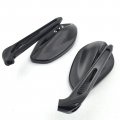 Httmt Mt433- Motorcycle Cnc Gridding Black Rear View Integrated Side Mirrors Compatible With 8mm 10mm Screw Bolt Yamaha Fz1 Fz6