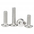 Ss304 Stainless Steel Furniture Connector Bolts Hex Flat Head Allen Screws 500 M3 X 14mm