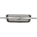 Perfect Fit Group C070127 Avalanche Silverado P U Grille Mesh Ptd-gray W Chr Cntr Bar O Body Cladding Base Ls Lt 
