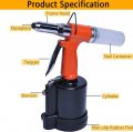 Pneumatic Air Riveter Pop Gun Tool Kit With 1 4 36 52 1 8 And 3 32 Nose Pieces Heavy Duty Hydraulic Rivet Gueumatic Air Riveter