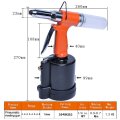 Pneumatic Air Riveter Pop Gun Tool Kit With 1 4 36 52 1 8 And 3 32 Nose Pieces Heavy Duty Hydraulic Rivet Gueumatic Air Riveter
