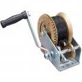 Torin Atrt1161sb-1 Heavy Duty Manual Hand Crank Winch With 32 8ft Nylon Strap For Boats Trailers Trucks Atvs 1600lbs Capacity 