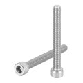 Hex Socket Bolts M8-1 25x70 304 Stainless Steel Drive Screw Silver Tone 10 Pcs 