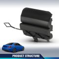 Rear Bumper Tow Hook Cover For Benz C 300 350e 400 450 43 63 2015 2020 2058850256 Black Polypropylene