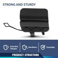 Rear Bumper Tow Hook Cover For Benz C 300 350e 400 450 43 63 2015 2020 2058850256 Black Polypropylene