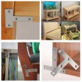 Mromax 8 Pcs T-shaped Repair Plate 1 57 X 304 Stainless Steel Brushed Surface Plane Connection Angle Bracket Gusset
