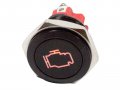 Alpinetech Plb16ms 16mm 5 8 12v Led Metal Signal Indicator Pilot Dash Light Check Engine 