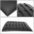 Compatible With Ford Mustang Coupe 3pcs Vintage Style Rear L R Quarter Side Window Louvers Sun Shade Cover