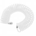 Od 0 39 Id 26 29 53ft Length Recoil Air Compressor Hose With Quick Coupler And Plug Polyurethane Clear 