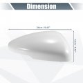 X Autohaux Car Rear View Right Passenger Side Mirror Cover Cap Replacement White For Honda Accord 2018-2020 Fits W Turn Signal