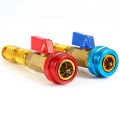 Pressure Side Repair Tools Air Conditioning 120 Mm R134a Valve Core Quick Remover Installer High Low Tool Red Blue