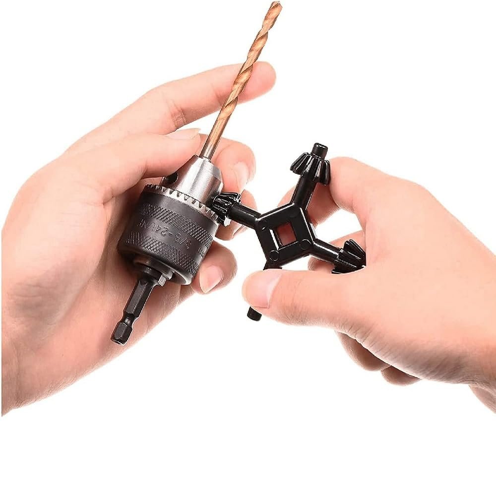 4 In 1 Drill Chuck Key Universal Handing Tool For Drill Press Professional