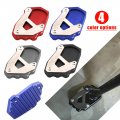 Finmokal Cnc Kickstand Side Stand Foot Extension Pad Enlarger Plate For Bmw R1250gs R1200gs Lc Adv 2016 2019 2020 2021 Black