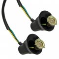 Caltric 2x Headlight Socket Cord Compatible With Yamaha 2gu-84340-10-00
