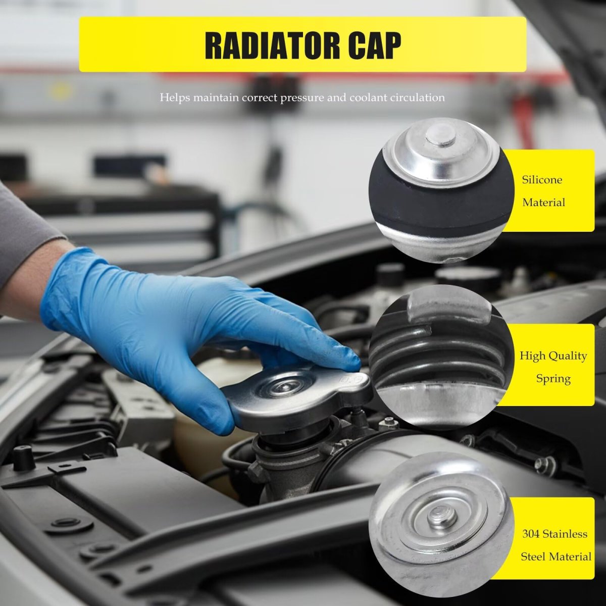 2pcs Radiator Cap 13 Psi Pressure Rating Replacement For Cooling System Replaces Fit Ranger 500 1999-2013 All Models Series 10