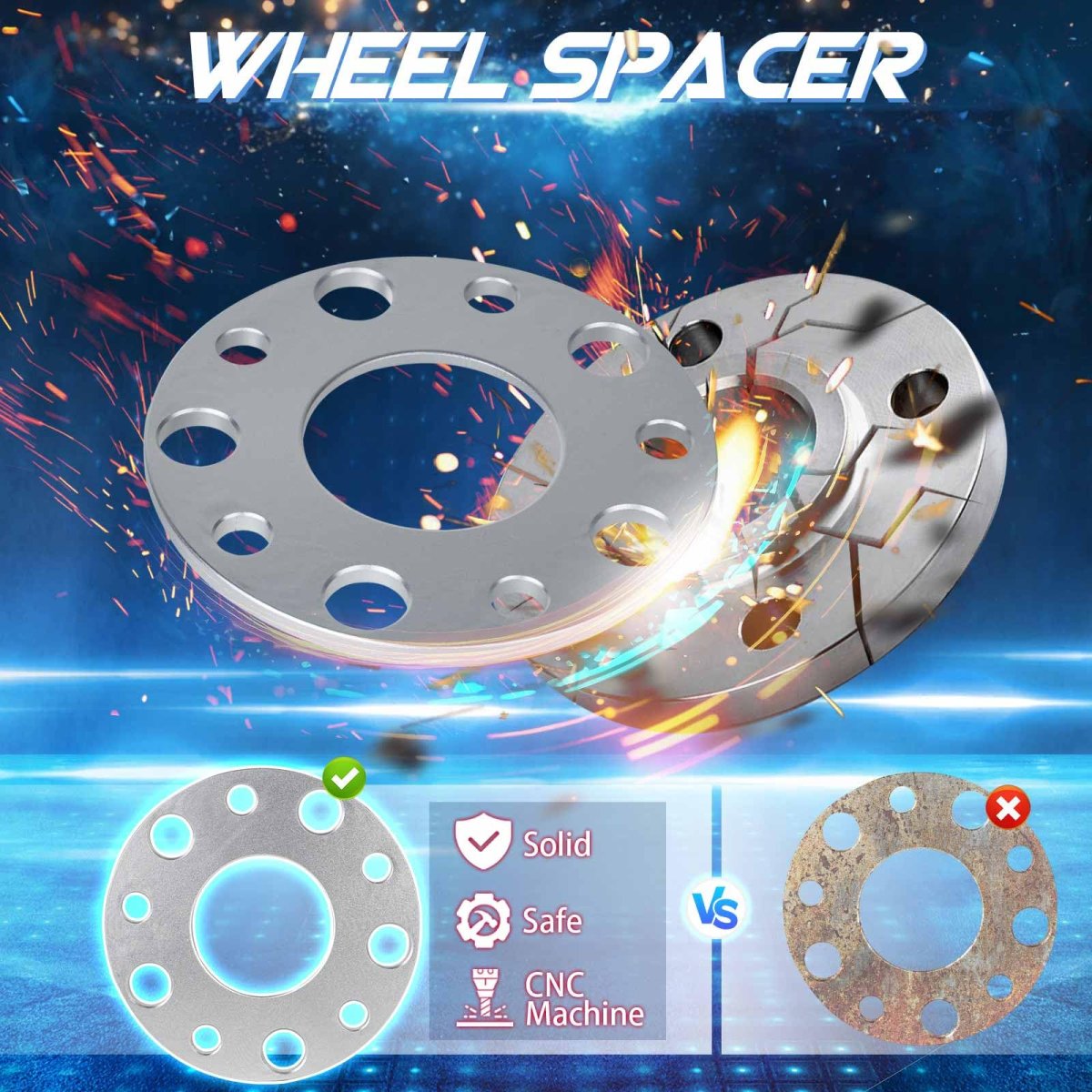 5x130 Wheel Spacers 71 6mm Bore 7mm Thickness 5 Lug Fit For Porsche 1977-1988 924 1978-1995 928 84-95 968 1989-2021 911