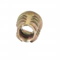 Uxcell M10x20mm Interface Hex Socket Threaded Insert Nuts 15pcs For Wood Furniture