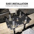 Elitewill 2pcs Rear Axle Leaf Spring U Bolt Plate Bracket Fit For 1999-2010 Ford F250 F350 And 2000-2005 Excursion E250 E350